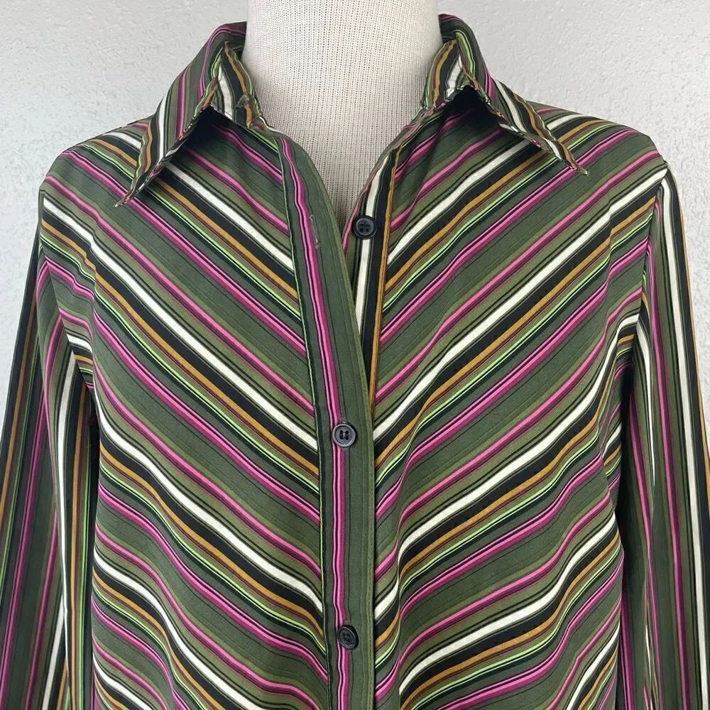 Notations Button Down Shirt Size L EUC - Picture 2 of 6